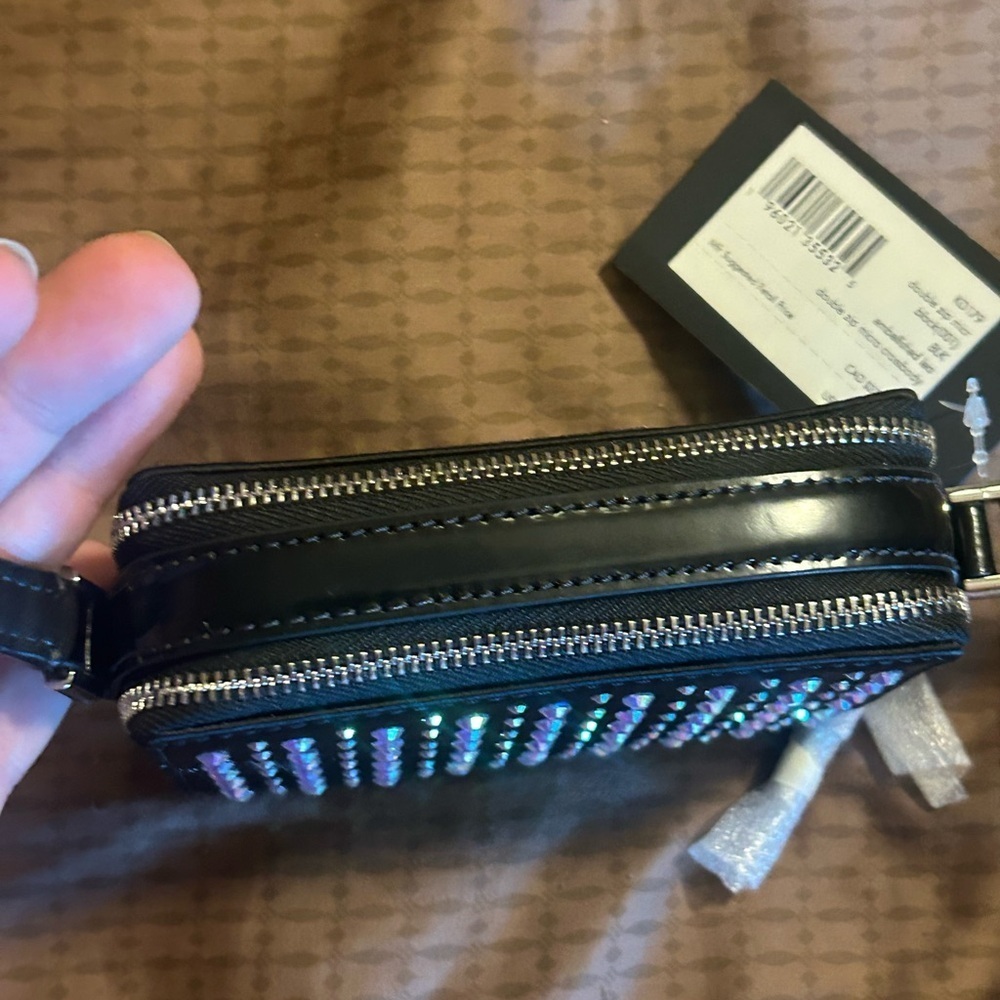Kate Spade Black and Silver Studded Crossbody micro bag - Picture 10 of 15
